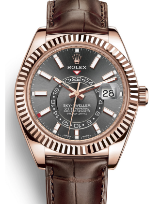 AAA Replica Rolex Sky-Dweller GMT 42mm Mens Watch 326135-0008