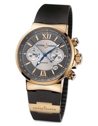 AAA Replica Ulysse Nardin Maxi Marine Chronograph Mens Watch 356-66-3/319
