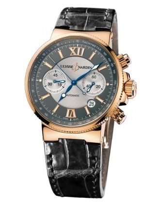AAA Replica Ulysse Nardin Maxi Marine Chronograph Mens Watch 356-66/319