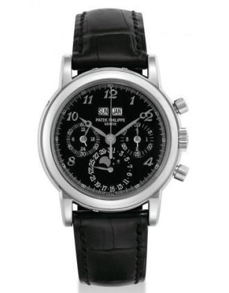 AAA Replica Patek Philippe Perpetual Calendar Chronograph Black Breguet Watch 3970G_Breguet