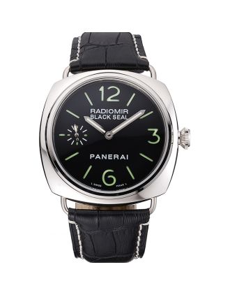 Panerai Radiomir Black Seal Black Dial Black Leather Bracelet