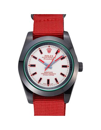 Rolex Milgauss Bamford Red Nylon Strap 622002
