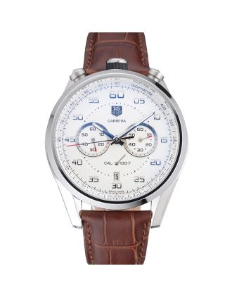 Tag Heuer Carrera Calibre 1887 Chronograph Brown Strap 622071