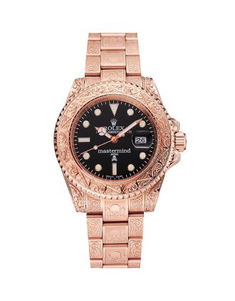 Rolex Mastermind Japan Limited Edition Black Dial Rose Gold Case And Bracelet 1454073