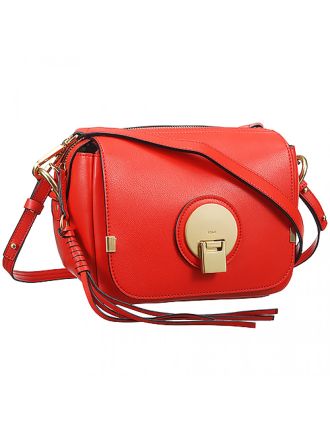 Chloe Indy Camera Bag Small Red Leather Bag 18927070