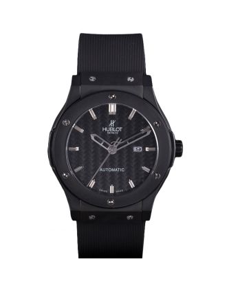 Hublot Big Bang Black Rubber Strap Black Checkered Dial 80193
