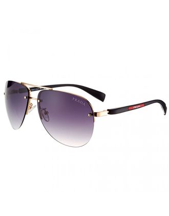 Prada Sporty Linea Rossa Logo Gold Frame Sunglasses 308215