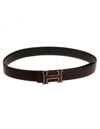 Hermes H Buckle Brown Belt