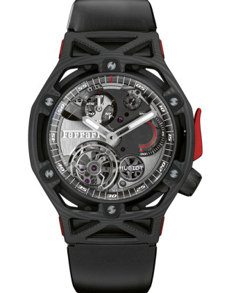 AAA Replica Hublot Techframe Ferrari 70 Years Tourbillon Chronograph PEEK Carbon Watch 408.QU.0123.RX
