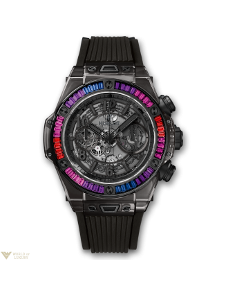 AAA Replica Hublot Big Bang Unico All Black Sapphire Galaxy Watch 411.JB.4901.RT.4098