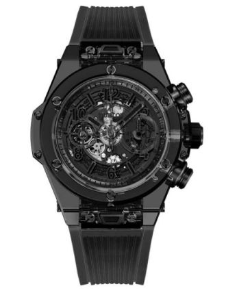 AAA Replica Hublot Big Bang Unico Sapphire All Black Watch 411.JB.4901.RT