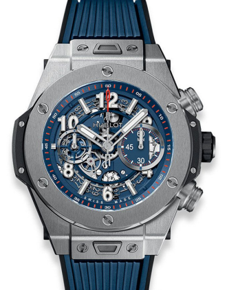 AAA Replica Hublot Big Bang Unico Titanium Blue 45mm Mens Watch 411.NX.5179.RX
