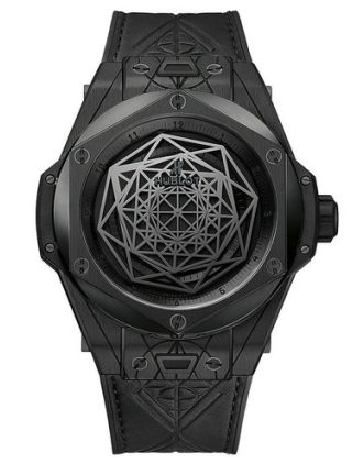 AAA Replica Hublot Big Bang Sang Bleu All Black Watch 415.CX.1114.VR.MXM17