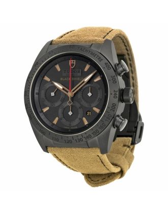 AAA Replica Tudor Fastrider Blackshiled Black Dial Alcantara Strap Mens Watch 42000CN/Alca