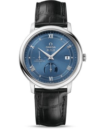 AAA Replica Omega De Ville Prestige Co-Axial Power Reserve 39.5 mm Blue Dial Watch 424.13.40.21.03.002