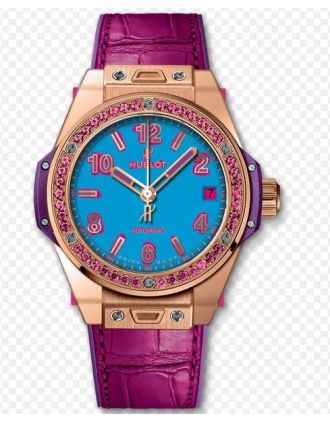 AAA Replica Hublot Big Bang One Click Pop Art King Gold Rose Watch 465.OP.5189.LR.1233.POP16