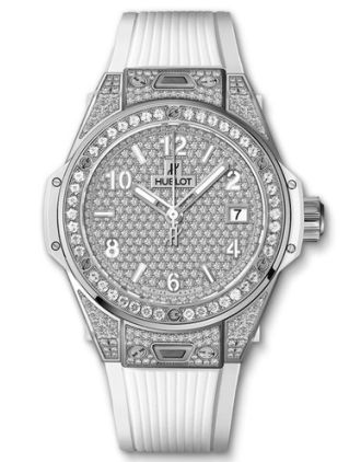 AAA Replica Hublot Big Bang One Click Steel White Full Pave 39mm Watch 465.SE.9010.RW.1604