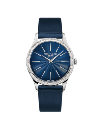 AAA Replica Patek Philippe Calatrava White Gold Midnight Blue Watch 4897/300G-001