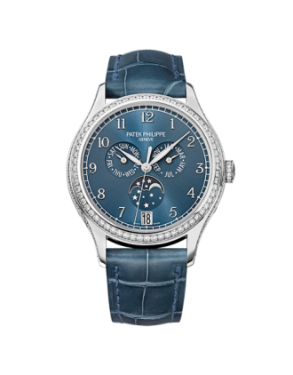 AAA Replica Patek Philippe Annual Calendar White Gold Blue Watch 4947G-001