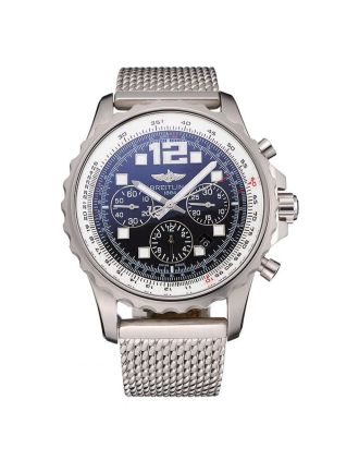 Swiss Breitling Professional Chronospace Black Dial Stainless Steel Case And Bracelet 622874