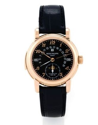 AAA Replica Patek Philippe Tourbillon Minute Repeater Perpetual Calendar Black Watch 5016R-010