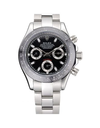 Rolex Cosmograph Daytona Stainless Steel Case Black Silver Subdials Stainless Steel 622635