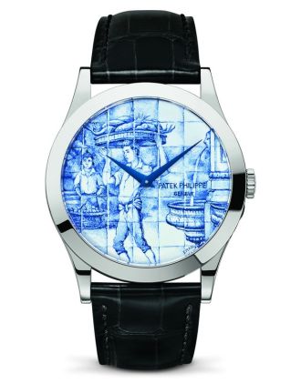 AAA Replica Patek Philippe Calatrava Enamel The Porter Watch 5089G-061