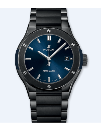 AAA Replica Hublot Classic Fusion Ceramic Blue Bracelet Watch 510.CM.7170.CM