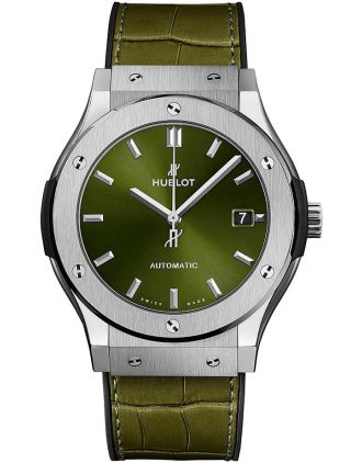 AAA Replica Hublot Classic Fusion Titanium Green Watch 511.NX.8970.LR