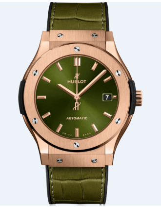 AAA Replica Hublot Classic Fusion King Gold Green Watch 511.OX.8980.LR