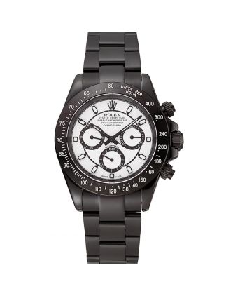 Rolex Daytona Midnight White Dial Black Staineless Steel Bracelet 1454021
