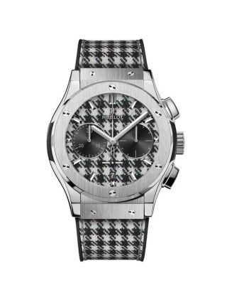 AAA Replica Hublot Classic Fusion Chronograph Italia Independent "Pied De Poule" Watch 521.NX.2702.NR.ITI17
