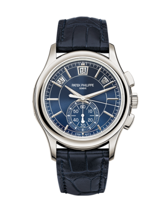 AAA Replica Patek Philippe Annual Calendar Chronograph Blue Watch 5905P-001