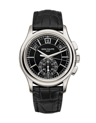 AAA Replica Patek Philippe Annual Calendar Chronograph Black Watch 5905P-010