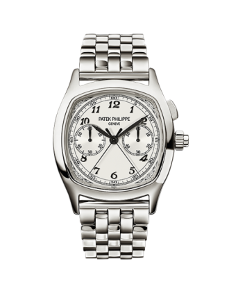 AAA Replica Patek Philippe Split-Seconds Chronograph Stainless Steel Silver Bracelet Watch 5950/1A-001