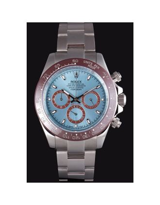 Rolex Daytona Ice Blue Dial Brown Bezel Stainless Steel Bracelet 621572