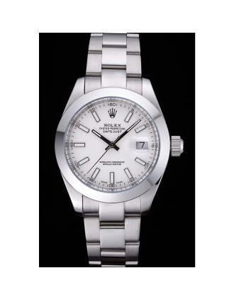 Rolex Datejust Stainless Steel Case White Dial 622266