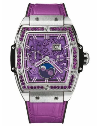 AAA Replica Hublot Spirit Of Big Bang Moonphase Titanium Purple Watch 647.NX.4771.LR.1205