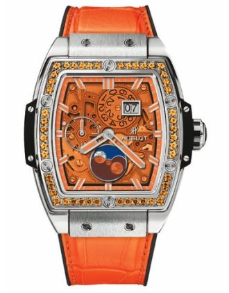 AAA Replica Hublot Spirit Of Big Bang Moonphase Titanium Orange Watch 647.NX.5371.LR.1206