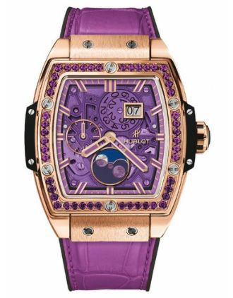 AAA Replica Hublot Spirit Of Big Bang Moonphase King Gold Purple Watch 647.OX.4781.LR.1205