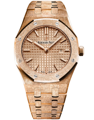 AAA Replica Audemars Piguet Royal Oak Frosted Gold Quartz Watch 67653OR.GG.1263OR.02