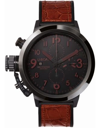 AAA Replica U-Boat Flightdeck 50 Black Ceramic Watch 7094