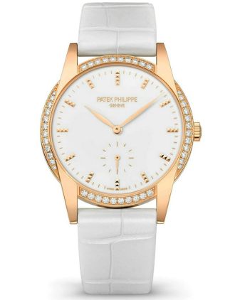 AAA Replica Patek Philippe Calatrava Rose Gold Ladies Watch 7122/200R-001
