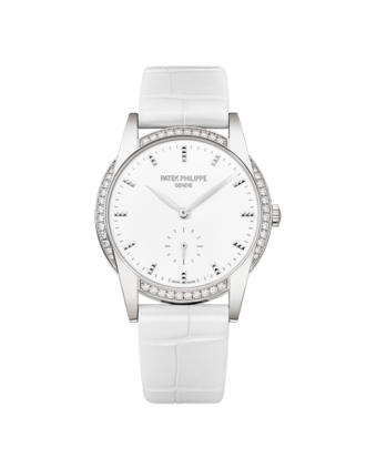 AAA Replica Patek Philippe Calatrava White Gold White Watch 7122/200G-001