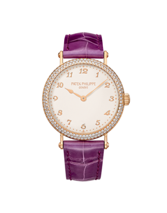 AAA Replica Patek Philippe Calatrava Rose Diamond Watch 7200/200R-001