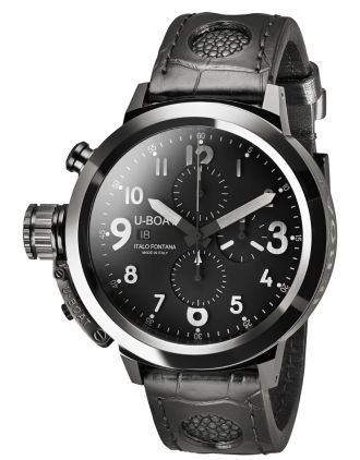 AAA Replica U-Boat Flightdeck 50 Black Ceramic Shinny Watch 7387