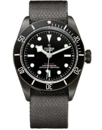 AAA Replica Tudor Heritage Black Bay Dark 41 mm PVD Steel Case Fabric Bracelet Watch 79230DK-02