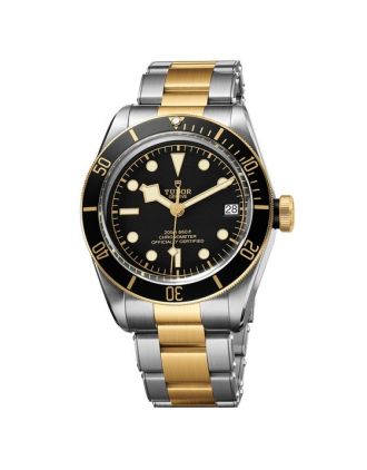 AAA Replica Tudor Heritage Black Bay Steel And Yellow Gold Watch 79733N