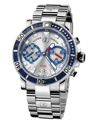 AAA Replica Ulysse Nardin Maxi Marine Diver Chronograph Mens Watch 8003-102-7/91