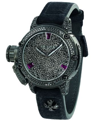 AAA Replica U-Boat Chimera Auto 40 IPB Black Diamond Limited Edition Watch 8022